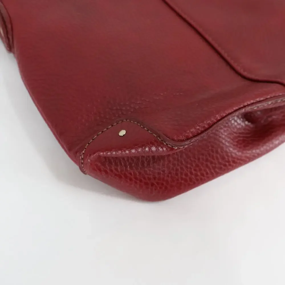 Liz Claiborne Small Vintage Red Faux Pebbled Leather Shoulder Bag
